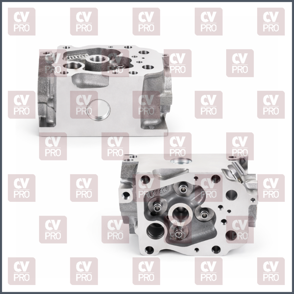 Engine Cylinder Head (EURO 3) bare-exhaust valve angle 45° including guides, including seats without valves, without valve springs without camshaft THIS PRODUCT IS PERFECTLY COMPATIBLE TO REPLACE ITEMS WITH THE FOLLOWING OE NUMBERS MERCEDES BENZ 4570109620, 4570100221, 4570107120