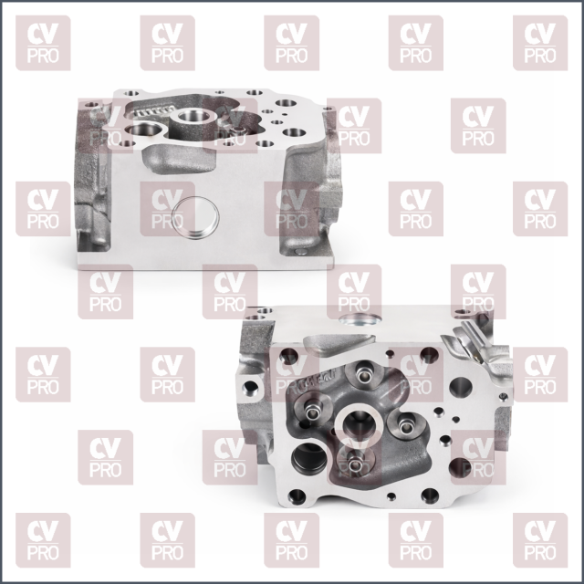 Engine Cylinder Head (EURO 3) bare-exhaust valve angle 45° including guides, including seats without valves, without valve springs without camshaft THIS PRODUCT IS PERFECTLY COMPATIBLE TO REPLACE ITEMS WITH THE FOLLOWING OE NUMBERS MERCEDES BENZ 4570109620, 4570100221, 4570107120