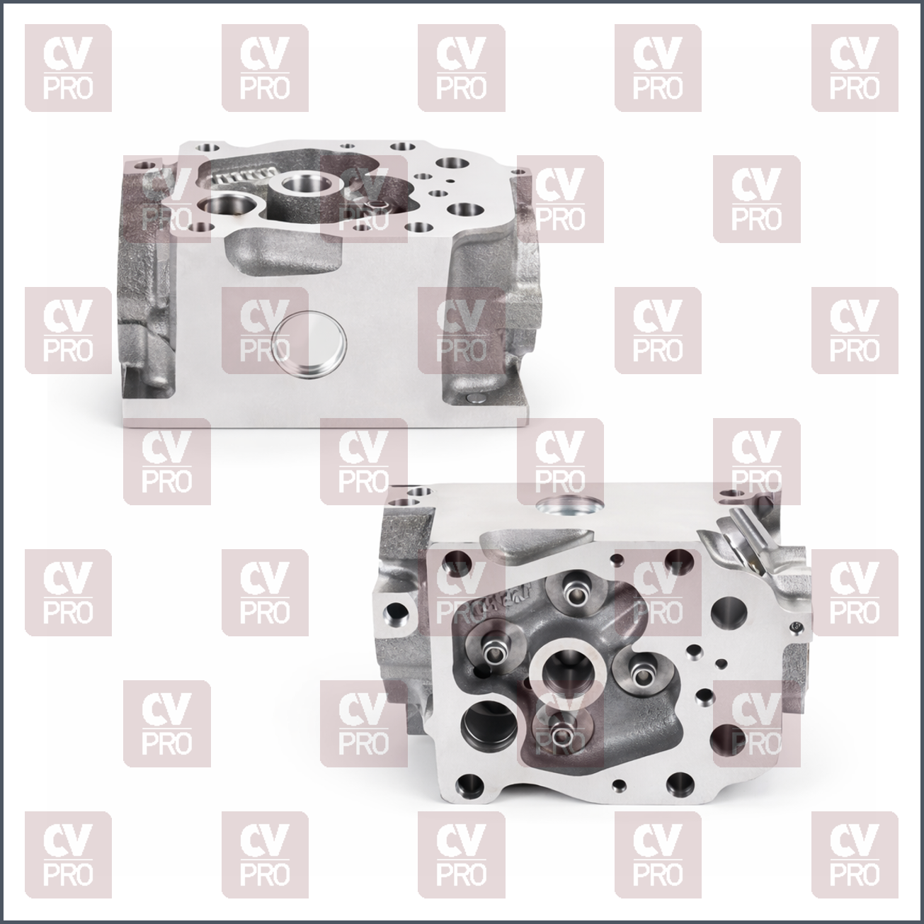 Engine Cylinder Head (EURO 3) bare-exhaust valve angle 45° including guides, including seats without valves, without valve springs without camshaft THIS PRODUCT IS PERFECTLY COMPATIBLE TO REPLACE ITEMS WITH THE FOLLOWING OE NUMBERS MERCEDES BENZ 4570109620, 4570100221, 4570107120