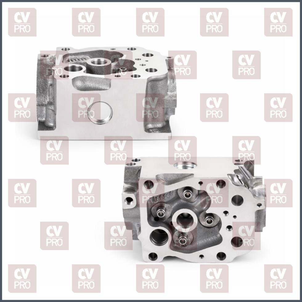Engine Cylinder Head (EURO 4/5) bare-exhaust valve angle 36° including guides, including seats without valves, without valve springs without camshaft THIS PRODUCT IS PERFECTLY COMPATIBLE TO REPLACE ITEMS WITH THE FOLLOWING OE NUMBERS MERCEDES BENZ 4570100721, 4570108620