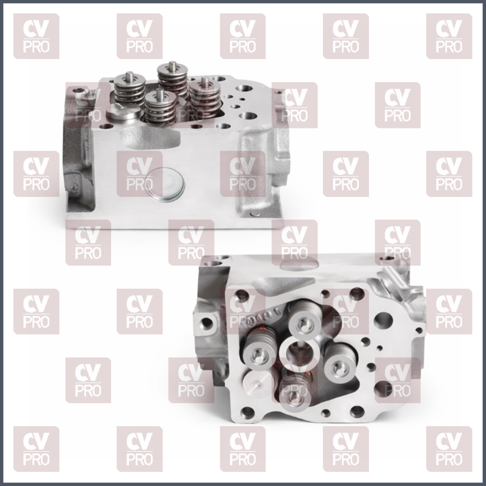 Engine Cylinder Head (EURO 3) full-exhaust valve angle 45° including guides, including seats including valves, including valve springs without camshaft THIS PRODUCT IS PERFECTLY COMPATIBLE TO REPLACE ITEMS WITH THE FOLLOWING OE NUMBERS MERCEDES BENZ 4570109620, 4570100221, 4570107120