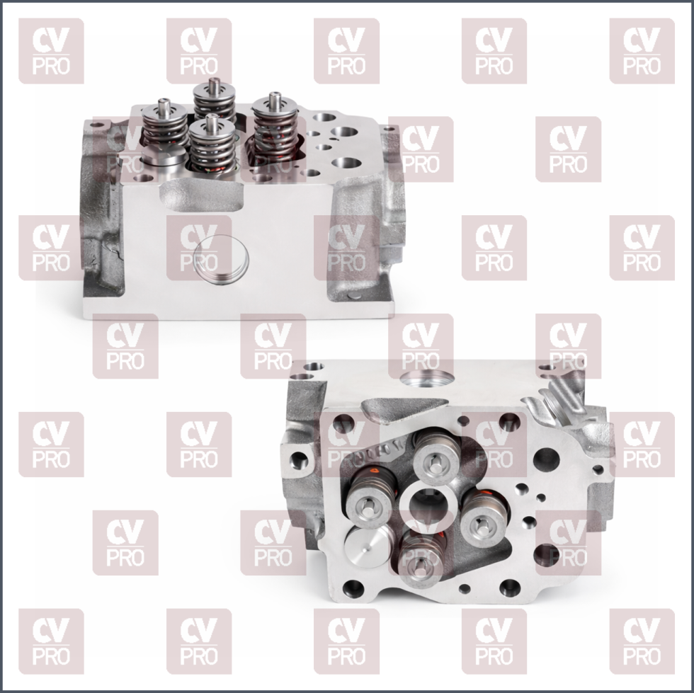 Engine Cylinder Head (EURO 4/5) full-exhaust valve angle 36° including guides, including seats including valves, including valve springs without camshaft THIS PRODUCT IS PERFECTLY COMPATIBLE TO REPLACE ITEMS WITH THE FOLLOWING OE NUMBERS MERCEDES BENZ 4570100721, 4570108620