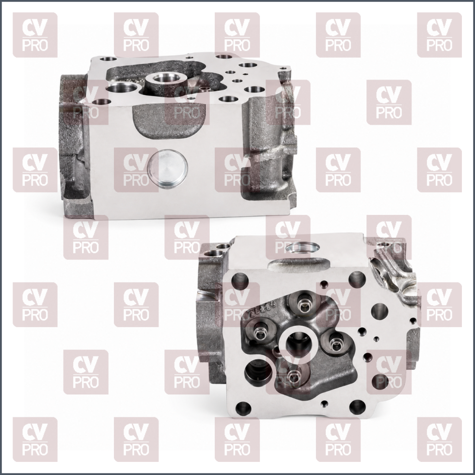 Engine Cylinder Head bare-injector sleeve Ø9,6 mm including guides, including seats without valves, without valve springs without camshaft THIS PRODUCT IS PERFECTLY COMPATIBLE TO REPLACE ITEMS WITH THE FOLLOWING OE NUMBERS MERCEDES BENZ 5410106420, 5410103721
