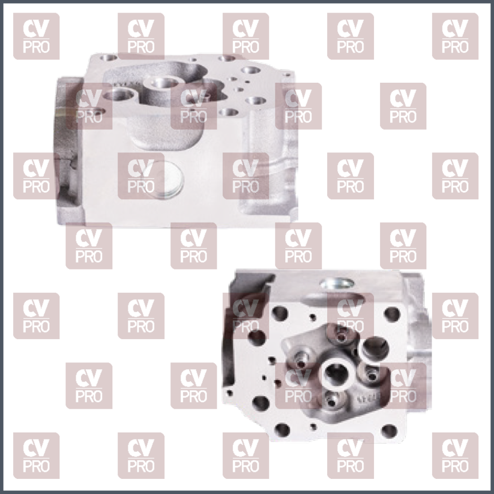 Engine Cylinder Head (EURO 4/5) bare including guides, including seats without valves, without valve springs without camshaft THIS PRODUCT IS PERFECTLY COMPATIBLE TO REPLACE ITEMS WITH THE FOLLOWING OE NUMBERS Mercedes Benz 5410104621, 5410100721, 5410108620, 5410102921, 5410103221, 5410101421, 5410105021, 5410104821, 5410109720