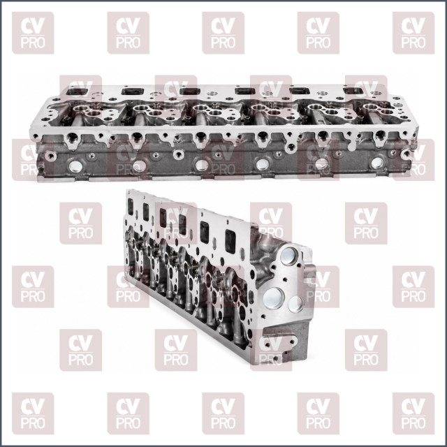 Engine Cylinder Head (EURO 2/3/4) bare including guides, including seats without valves, without valve springs without camshaft THIS PRODUCT IS PERFECTLY COMPATIBLE TO REPLACE ITEMS WITH THE FOLLOWING OE NUMBERS MERCEDES BENZ 9060107621, 9060105921