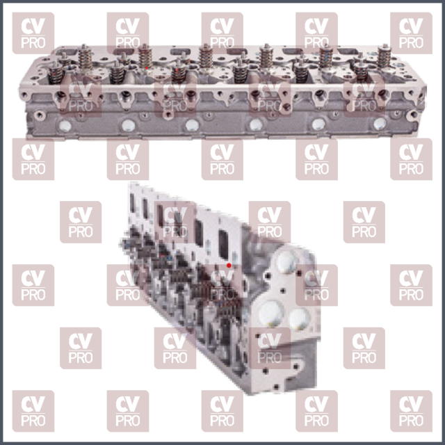 Engine Cylinder Head (EURO 2/3/4) full including guides, including seats including valves, including valve springs without camshaft THIS PRODUCT IS PERFECTLY COMPATIBLE TO REPLACE ITEMS WITH THE FOLLOWING OE NUMBERS MERCEDES BENZ 9060107621, 9060105921