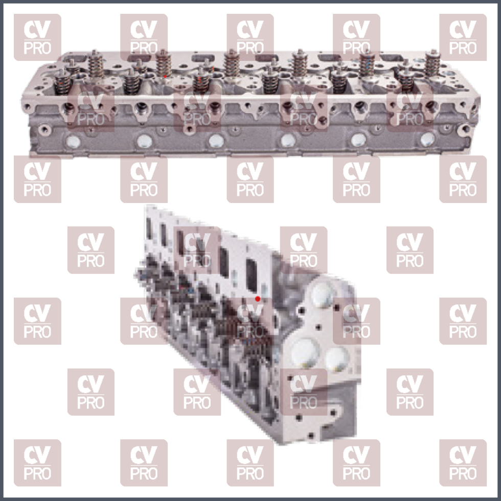 Engine Cylinder Head (EURO 2/3/4) full including guides, including seats including valves, including valve springs without camshaft THIS PRODUCT IS PERFECTLY COMPATIBLE TO REPLACE ITEMS WITH THE FOLLOWING OE NUMBERS MERCEDES BENZ 9060107621, 9060105921