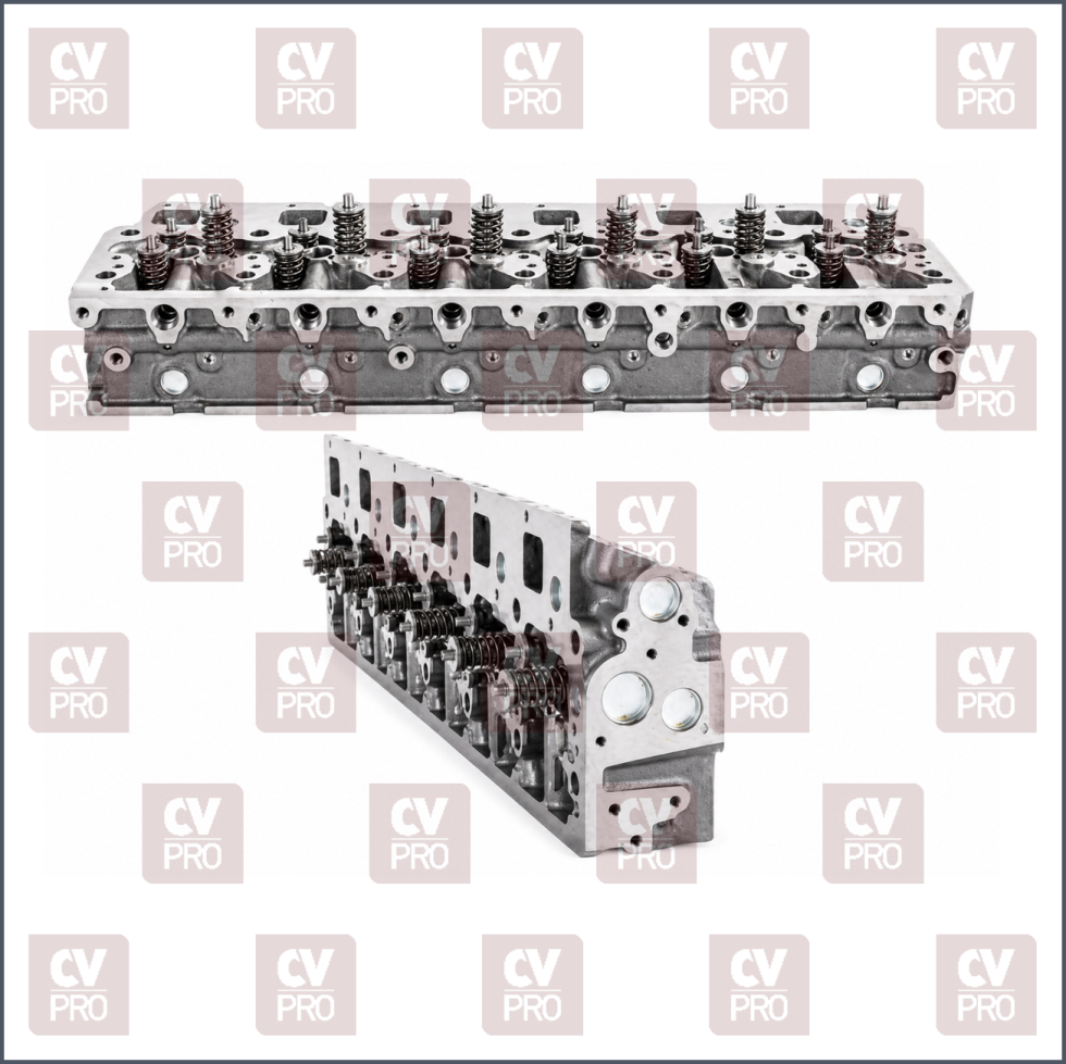 Engine Cylinder Head (EURO 2/3/4) full including guides, including seats including valves, including valve springs without camshaft THIS PRODUCT IS PERFECTLY COMPATIBLE TO REPLACE ITEMS WITH THE FOLLOWING OE NUMBERS MERCEDES BENZ 9060107621, 9060105921