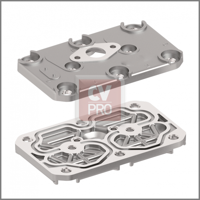 Air Brake Compressor Cylinder Head (Bare) Replaces Iveco 93161842-H2; 93162116-H2 Replaces Knorr-Bremse K029208K50-H2