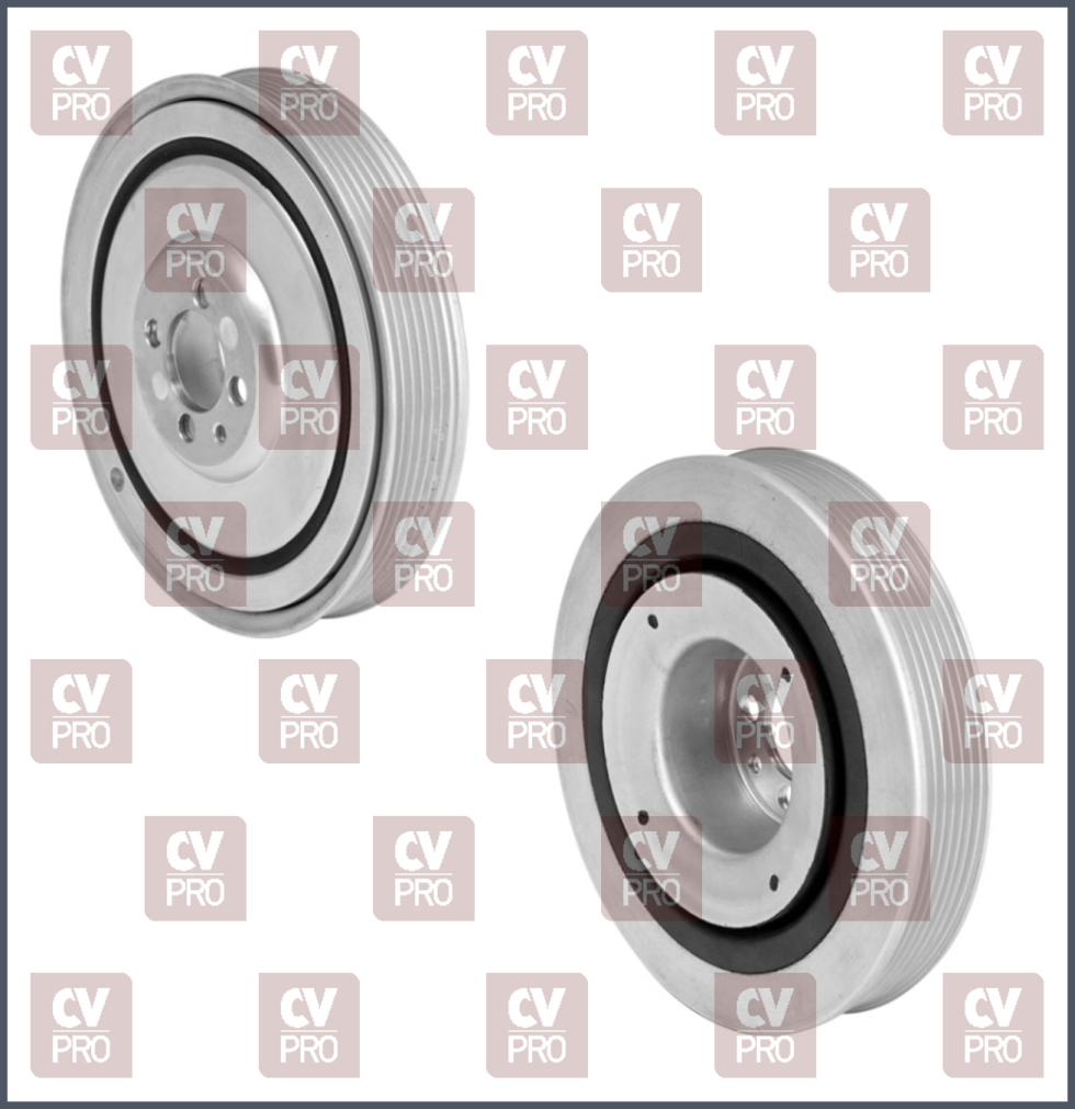 ENG400-0029, Crankshaft Pulley, Torsional Vibration Damper