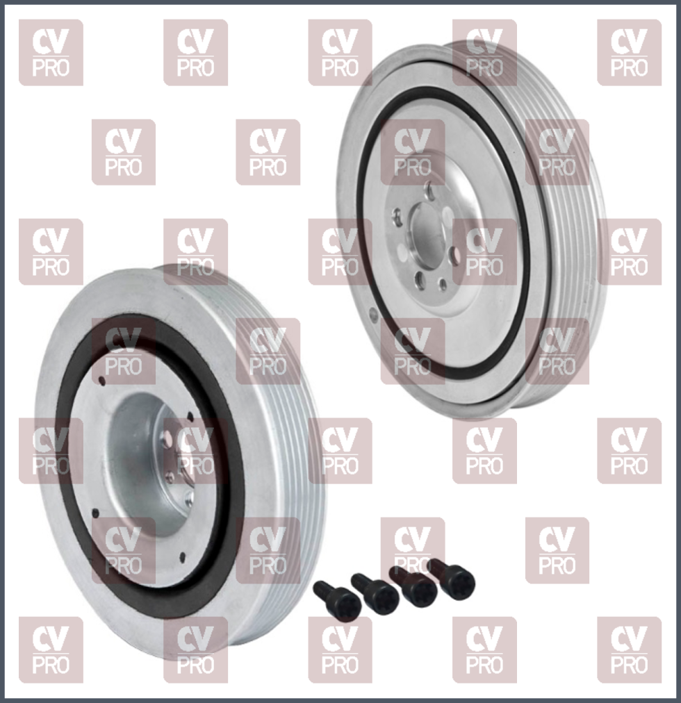 crankshaft pulley with bolt kit