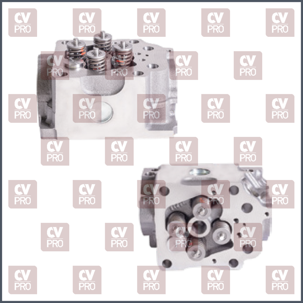 Engine Cylinder Head (EURO 2/3) full - injector sleeve Ø7,6 mm including guides, including seats including valves, including valve springs without camshaft Replaces Mercedes Benz 5410103421, 5410105320