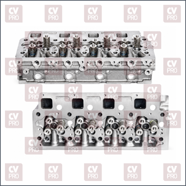 Engine Cylinder Head (EURO 2/3/4) full including guides, including seats including valves, including valve springs without camshaft THIS PRODUCT IS PERFECTLY COMPATIBLE TO REPLACE ITEMS WITH THE FOLLOWING OE NUMBERS MERCEDES BENZ 9040103521, 9040103021, 9040103221, 9040103321