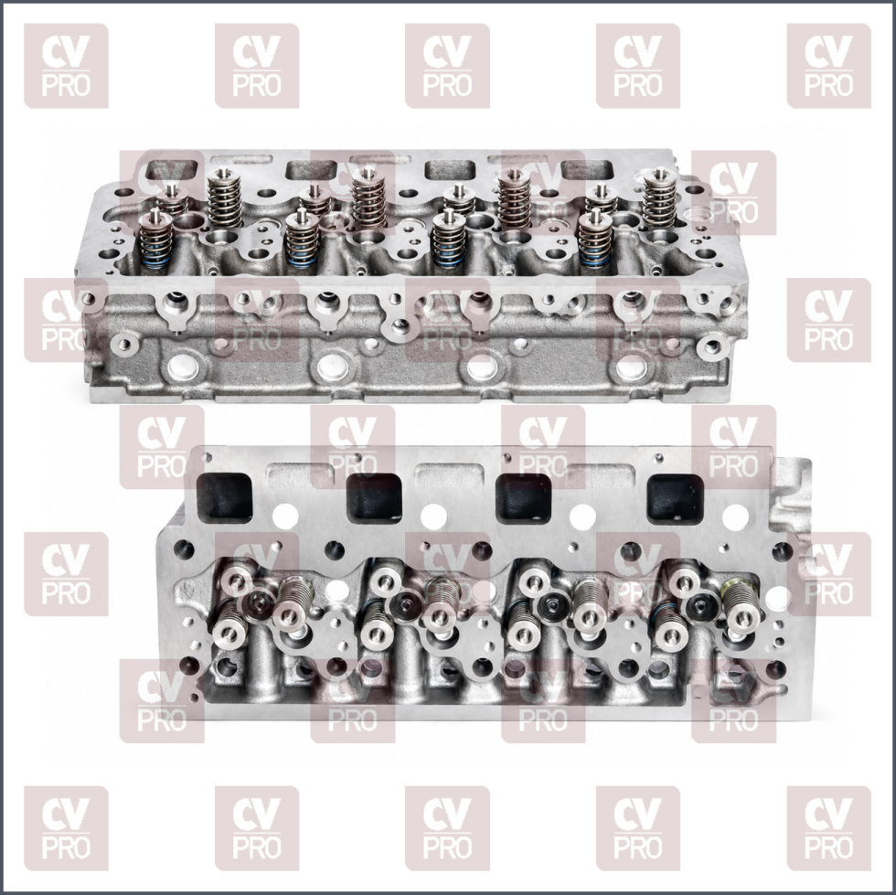 Engine Cylinder Head (EURO 2/3/4) full including guides, including seats including valves, including valve springs without camshaft THIS PRODUCT IS PERFECTLY COMPATIBLE TO REPLACE ITEMS WITH THE FOLLOWING OE NUMBERS MERCEDES BENZ 9040103521, 9040103021, 9040103221, 9040103321