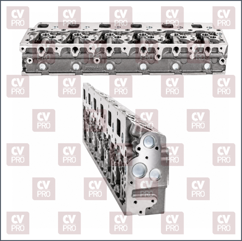 Engine Cylinder Head (EURO 2/3/4) bare-without evb/top brake including guides, including seats without valves, without valve springs without camshaft THIS PRODUCT IS PERFECTLY COMPATIBLE TO REPLACE ITEMS WITH THE FOLLOWING OE NUMBERS MERCEDES BENZ 9060108221