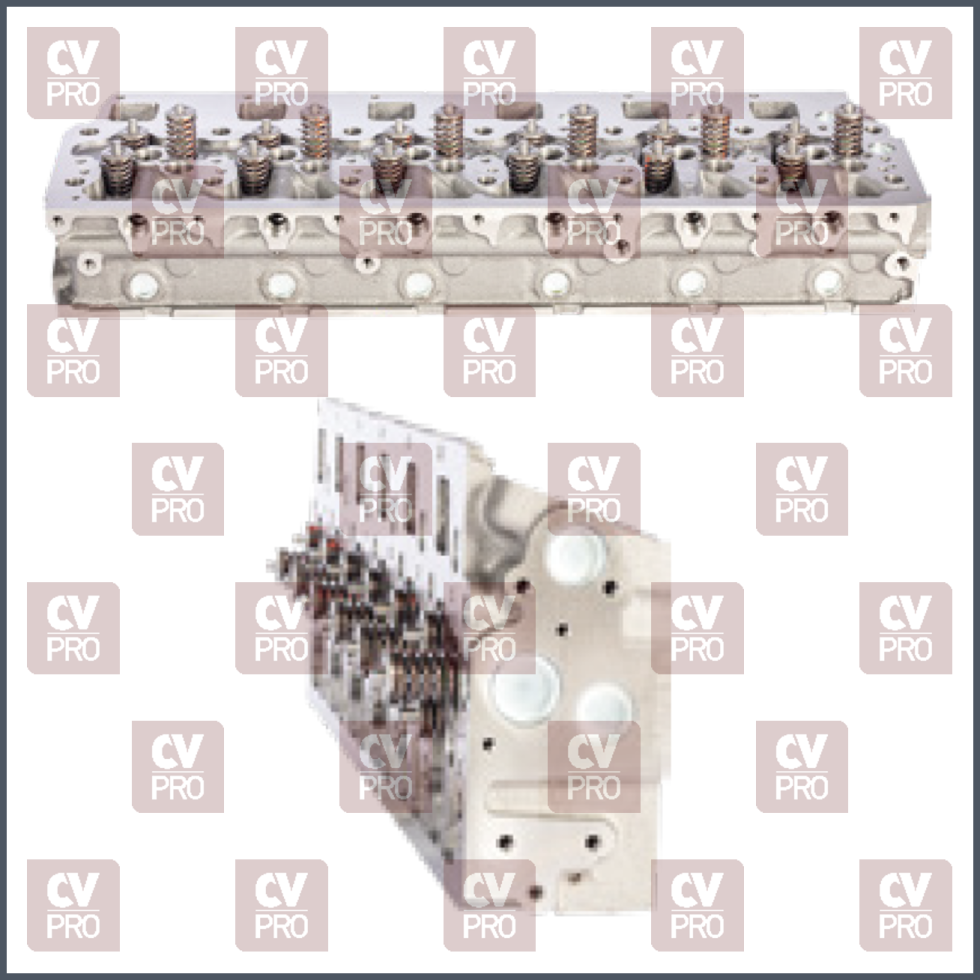 Engine Cylinder Head (EURO 2/3/4) full-without evb/top brake including guides, including seats including valves, including valve springs without camshaft THIS PRODUCT IS PERFECTLY COMPATIBLE TO REPLACE ITEMS WITH THE FOLLOWING OE NUMBERS MERCEDES BENZ 9060108221