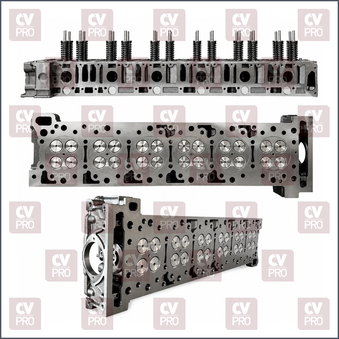 Engine Cylinder Head (EURO 6) full including guides, including seats including valves, including valve springs without camshaft THIS PRODUCT IS PERFECTLY COMPATIBLE TO REPLACE ITEMS WITH THE FOLLOWING OE NUMBERS MERCEDES BENZ 4730101420, 4730101620